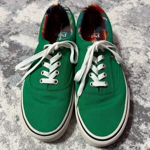 Polo by Ralph Lauren Green Canvas Sneakers